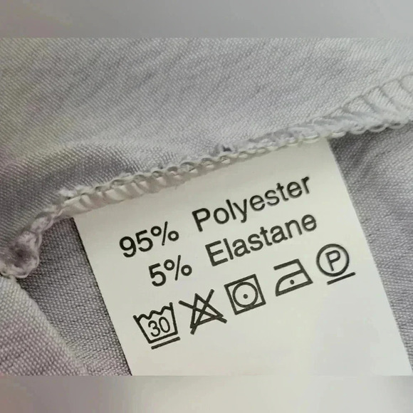 Size LARGE Women's Textured light silvery Gray Button Down Collared Shirt - Picture 6 of 9